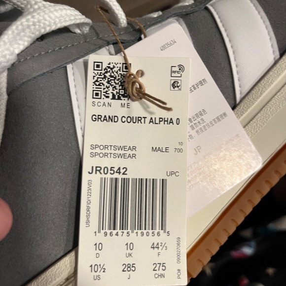 Adidas Grand Court Alpha 00s Men’s 10.5 grey white - Picture 4 of 5